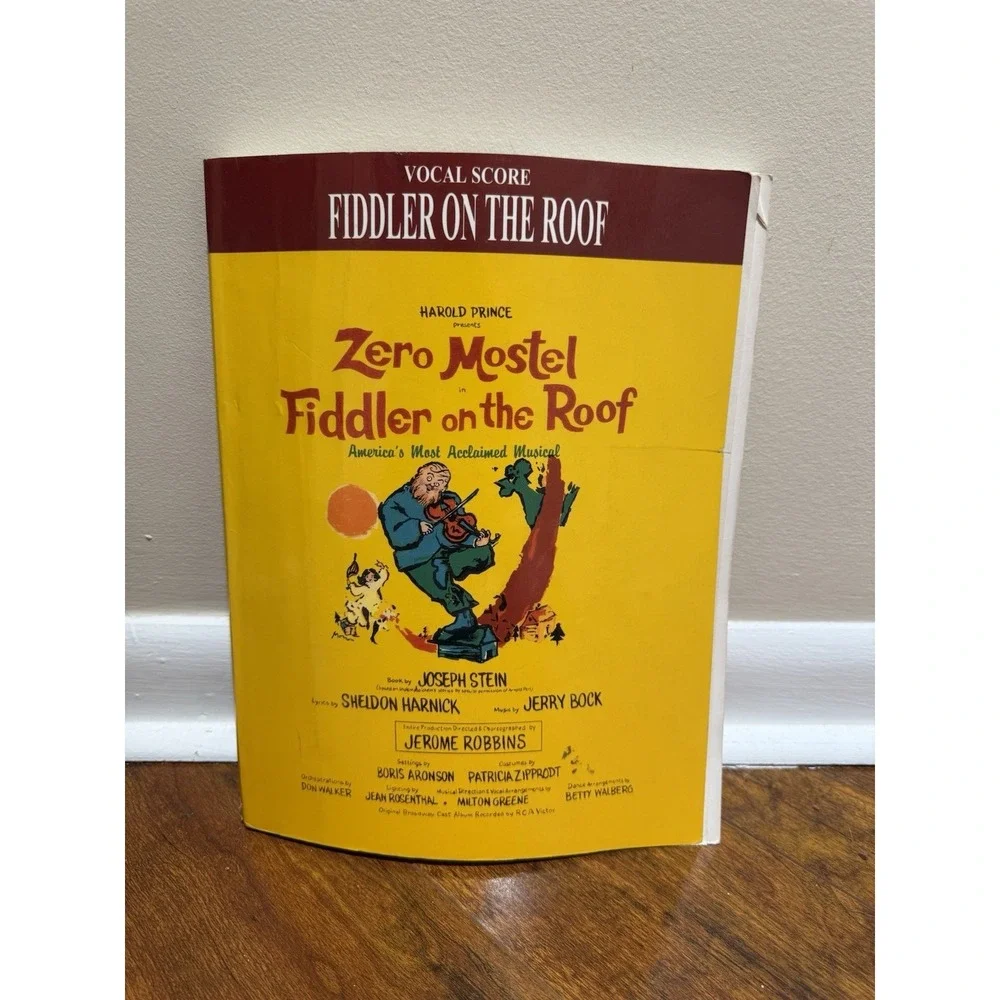 Harold Prince - Vocal Score - Fiddler on the Roof - Warner Brothers Publications